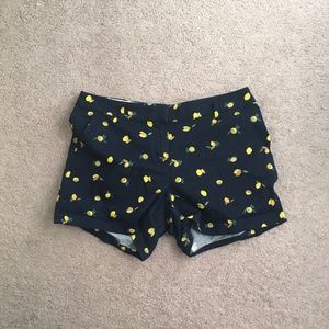 Lemon-print 5" classic chino short